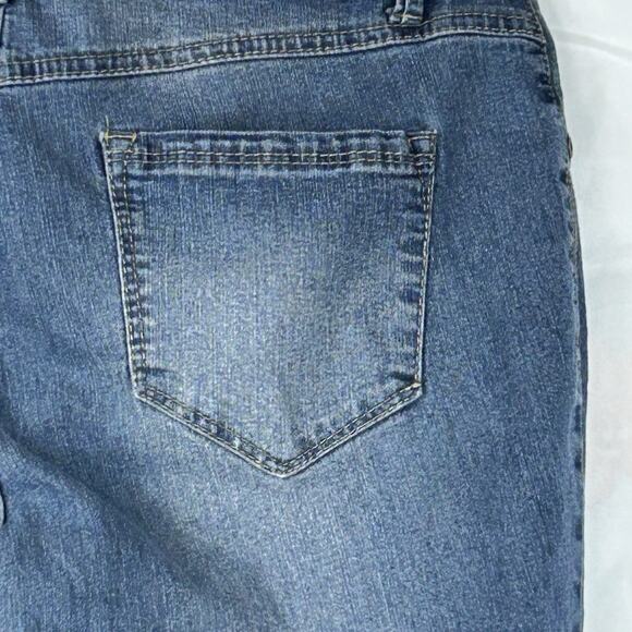 AS Denim Jeans Womens 10 Slim Faux Front Pockets Back Pockets Mid Rise - Picture 7 of 10